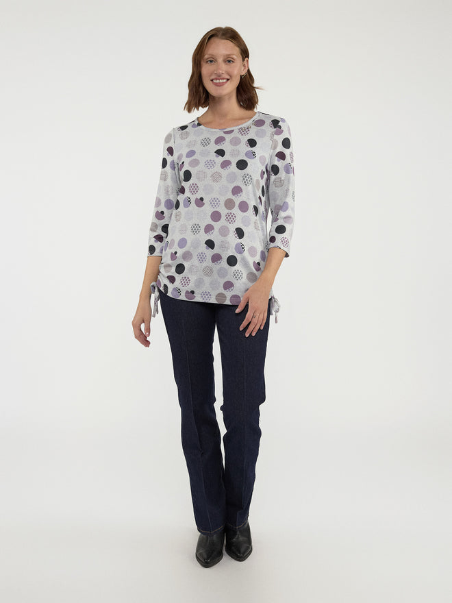 3 4 sleeve semi fitted tunic