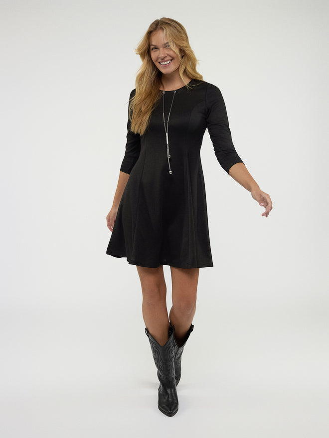 Robe midi evasee en tricot Marie Claire