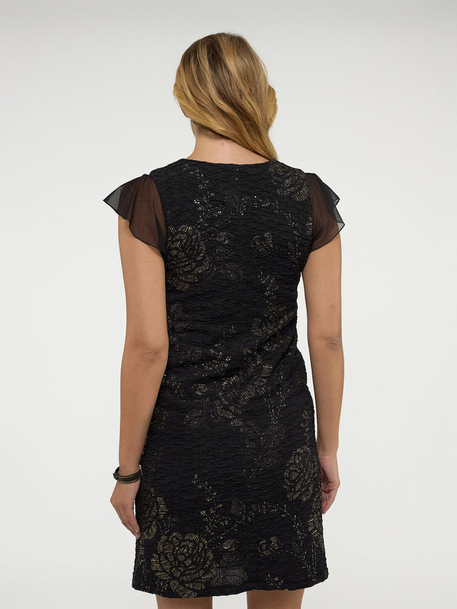 Robe En Tricot Topshop Taille M – Noire – Coupe Fit & Flare – Neuf Avec Étiquettes