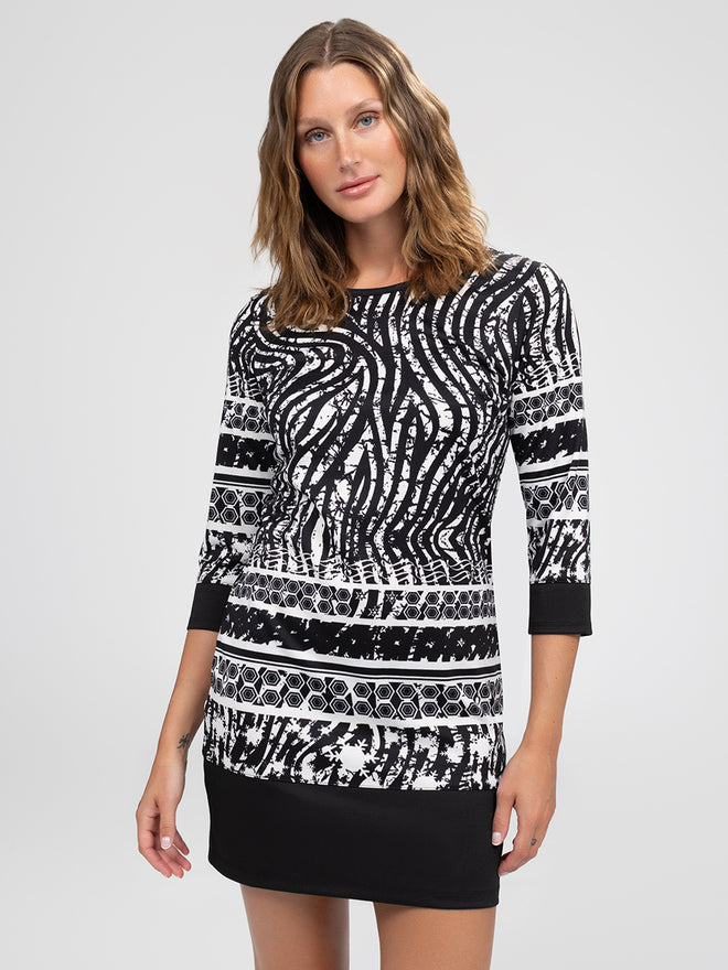 straight knit dress Black Knit Midi Dress: Merino Wool, Straight Fit
