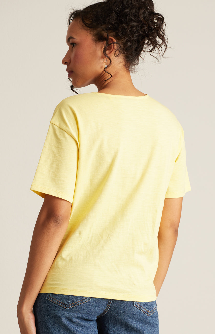T-shirt ajusté à manches courtes