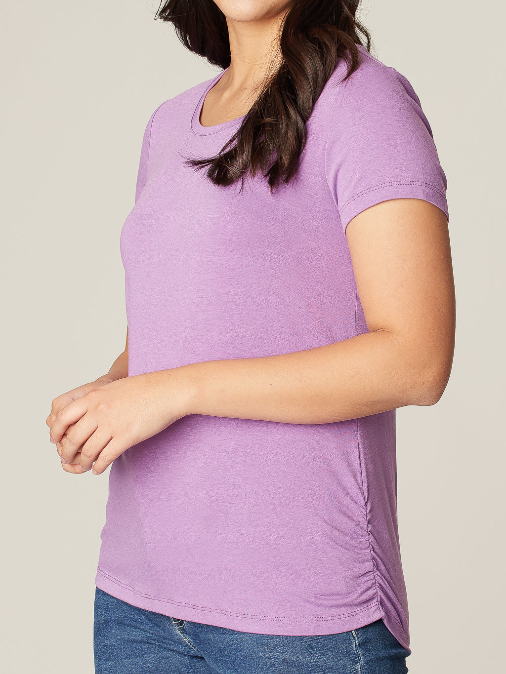 T-shirt avec détails plissés
