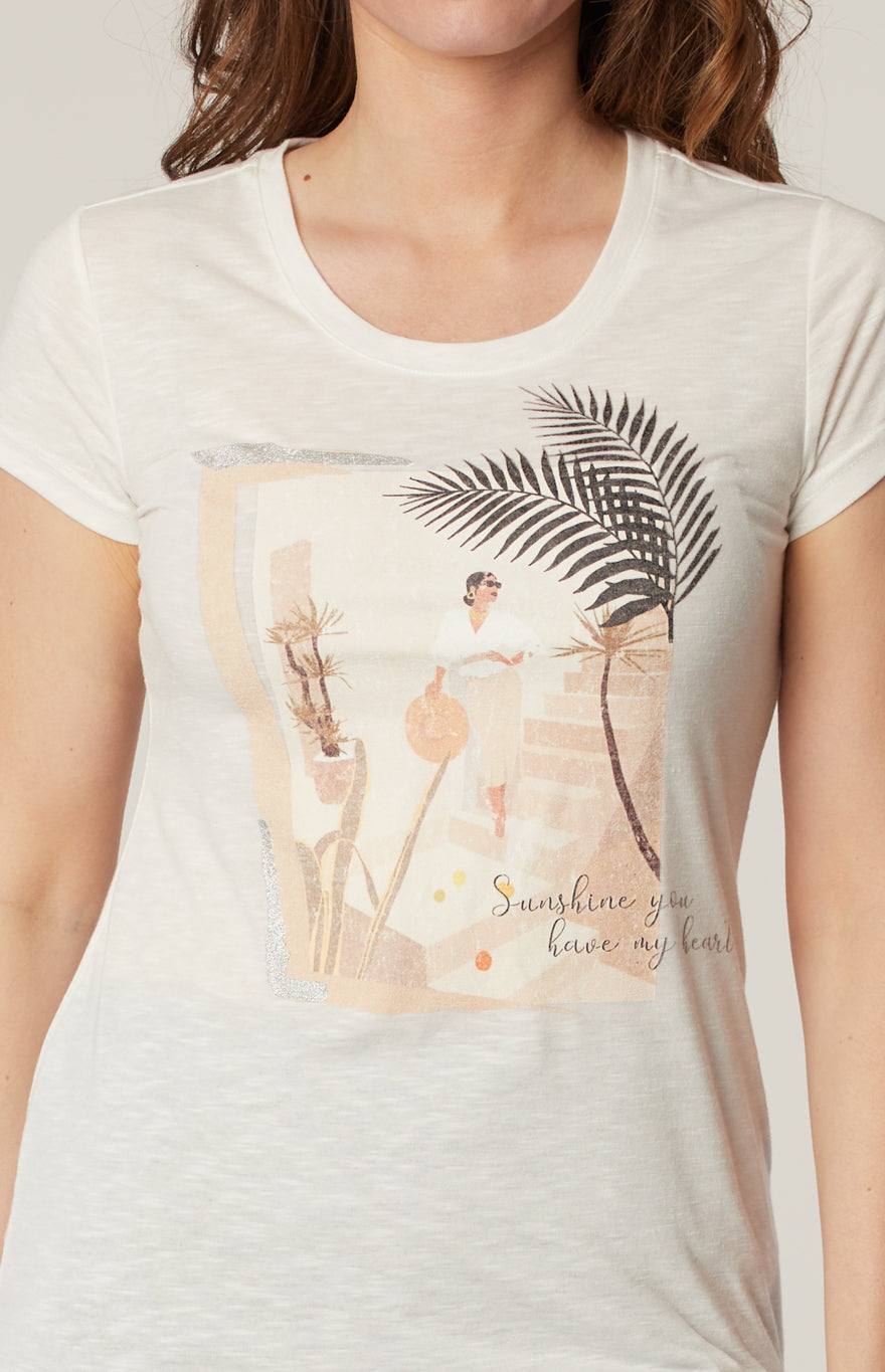 Short-sleeve fitted t-shirt