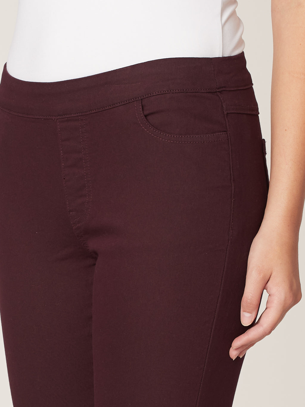 Jean skinny semi-ajusté à enfiler