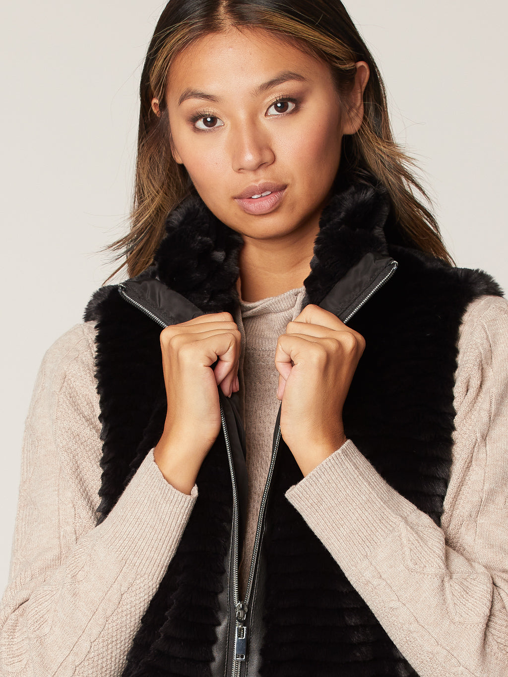 Semi-fitted coat