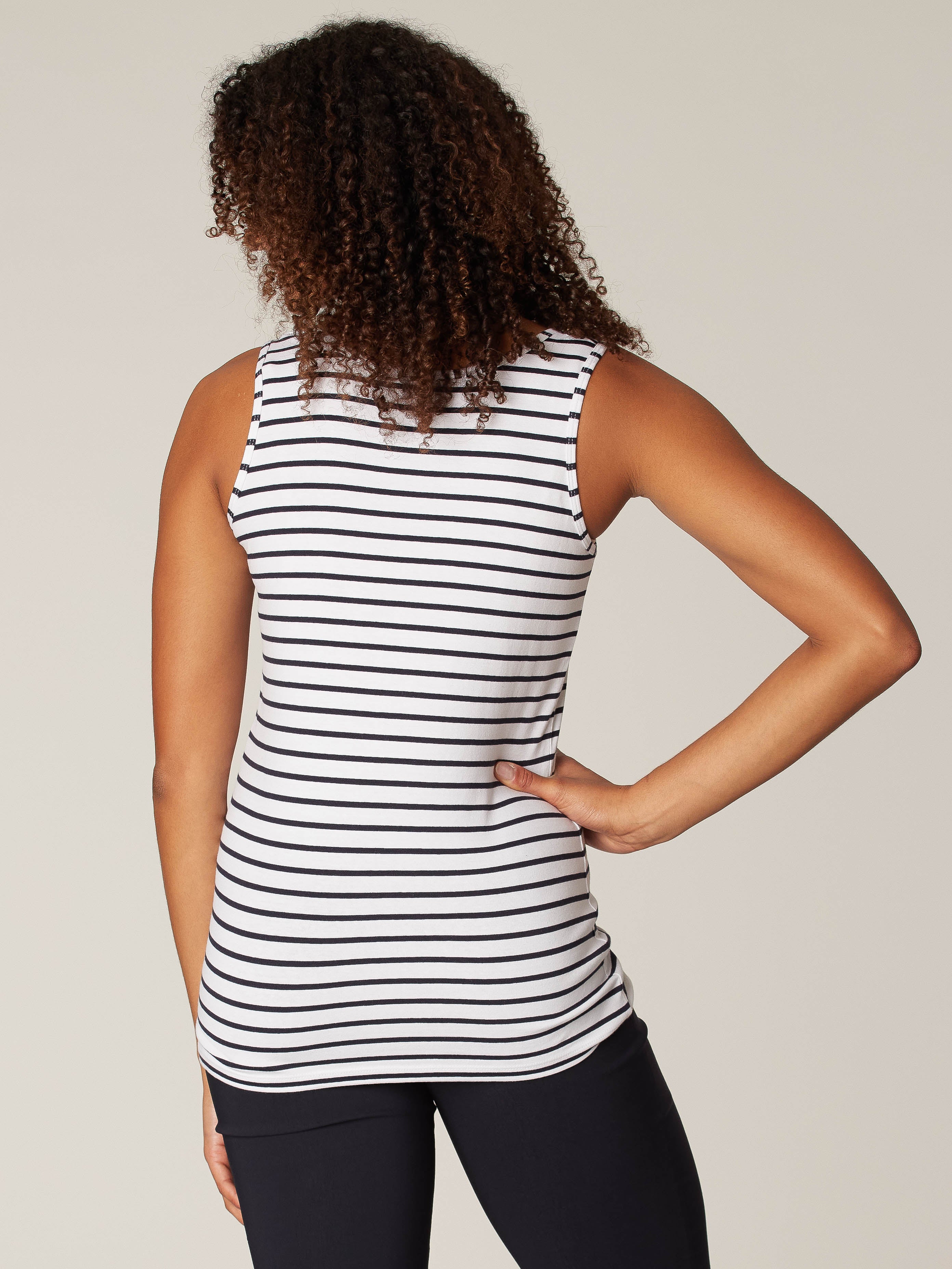 Semi-fitted tank top