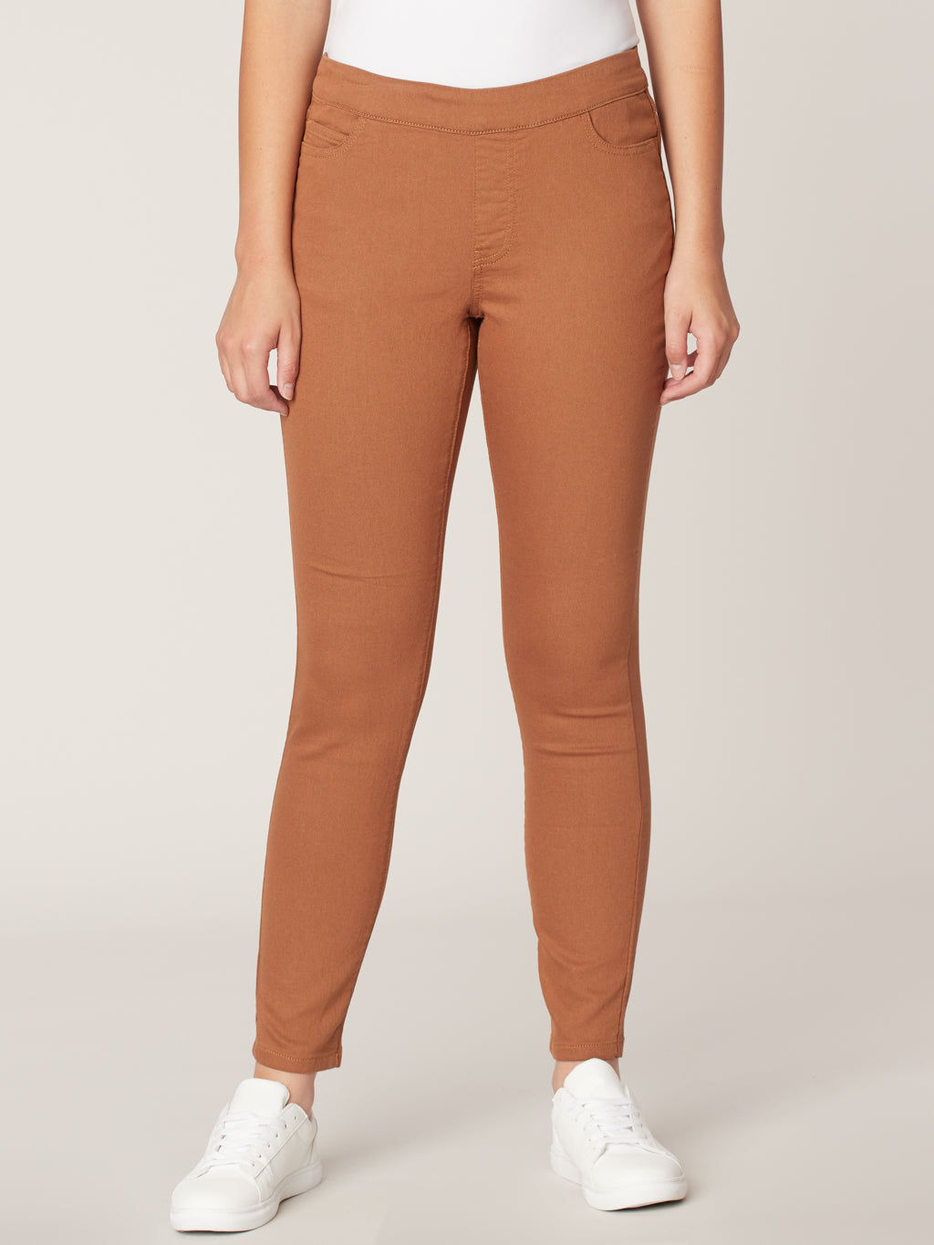 Jean skinny semi-ajusté à enfiler