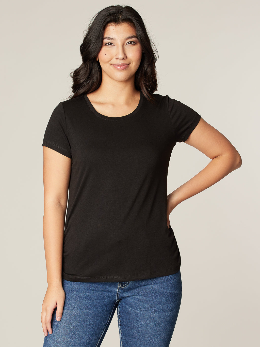 T-shirt avec détails plissés
