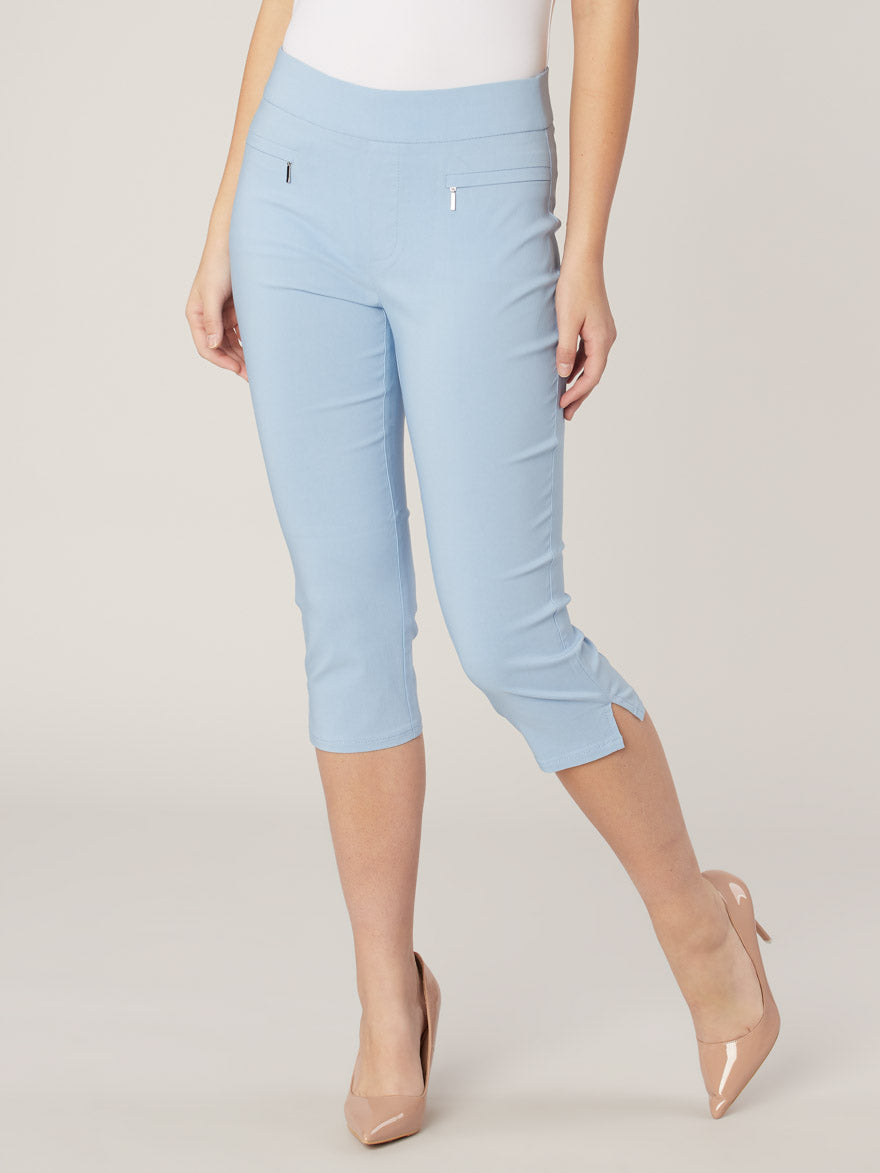 Narrow fitted pull-on capri