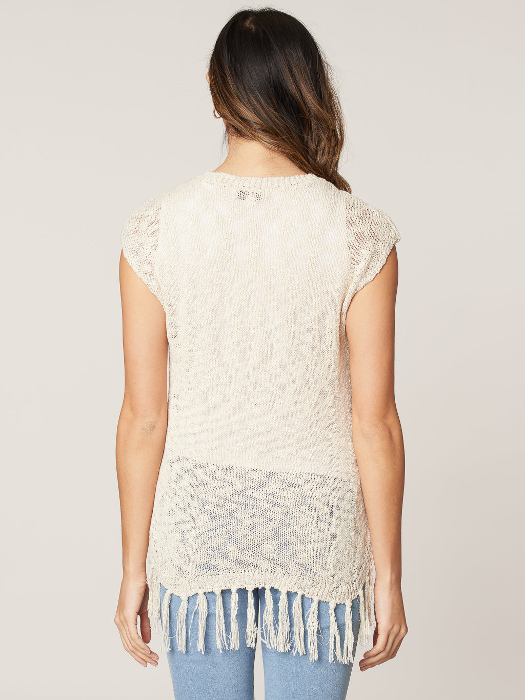 Haut en tricot sans manches