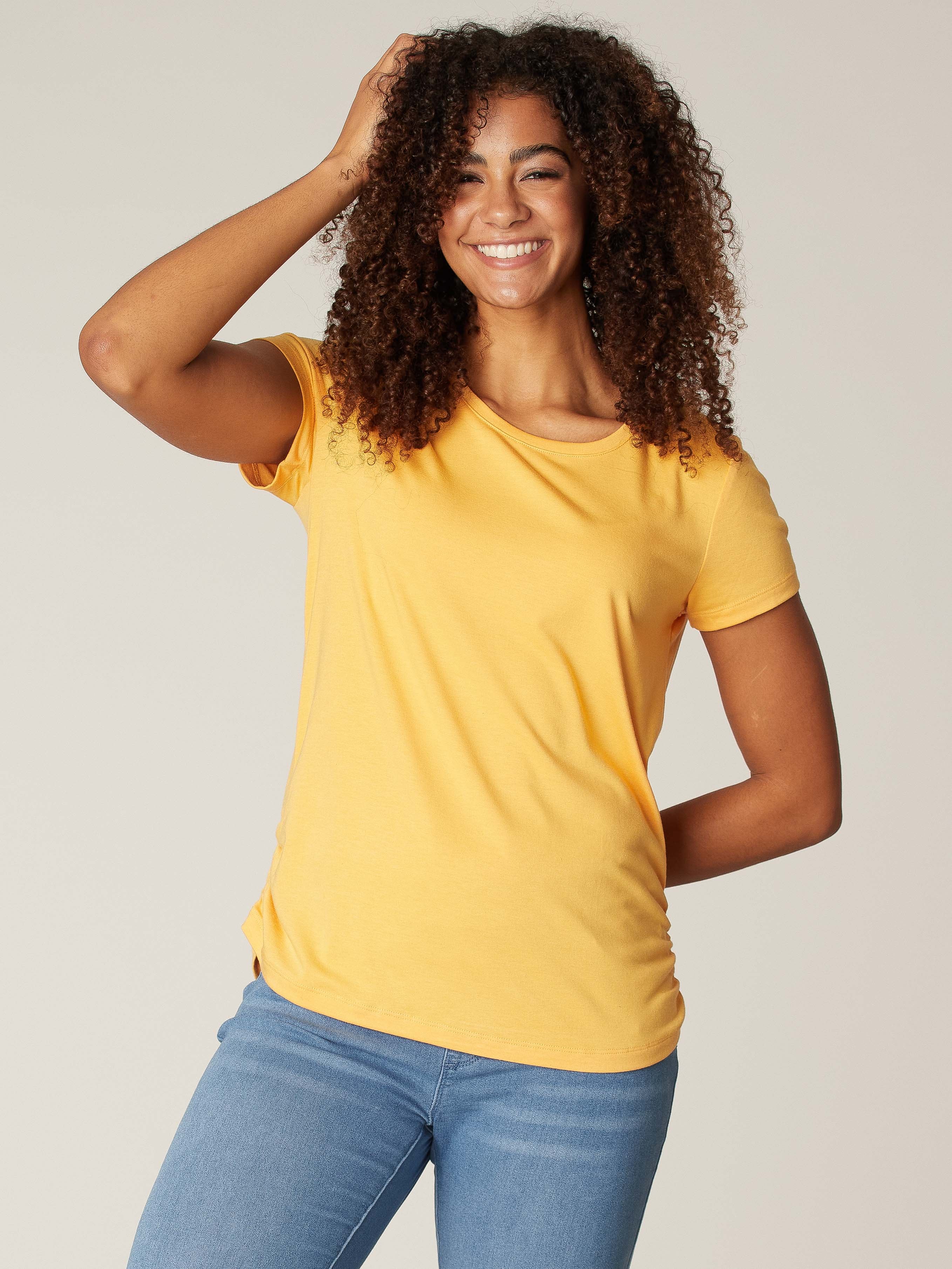 T-shirt avec détails plissés