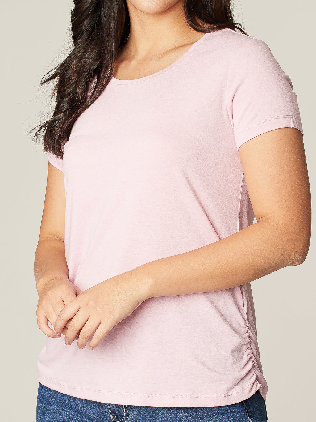 T-shirt avec détails plissés