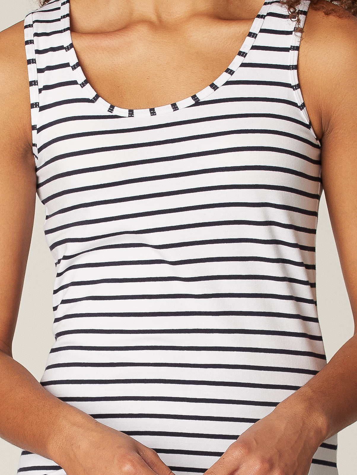 Semi-fitted tank top