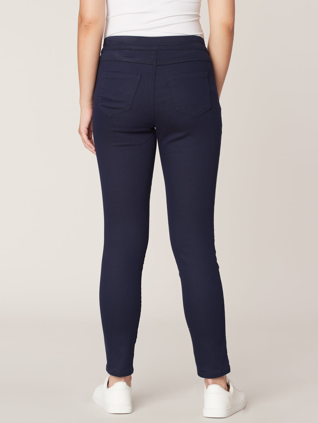 Jean skinny semi-ajusté à enfiler