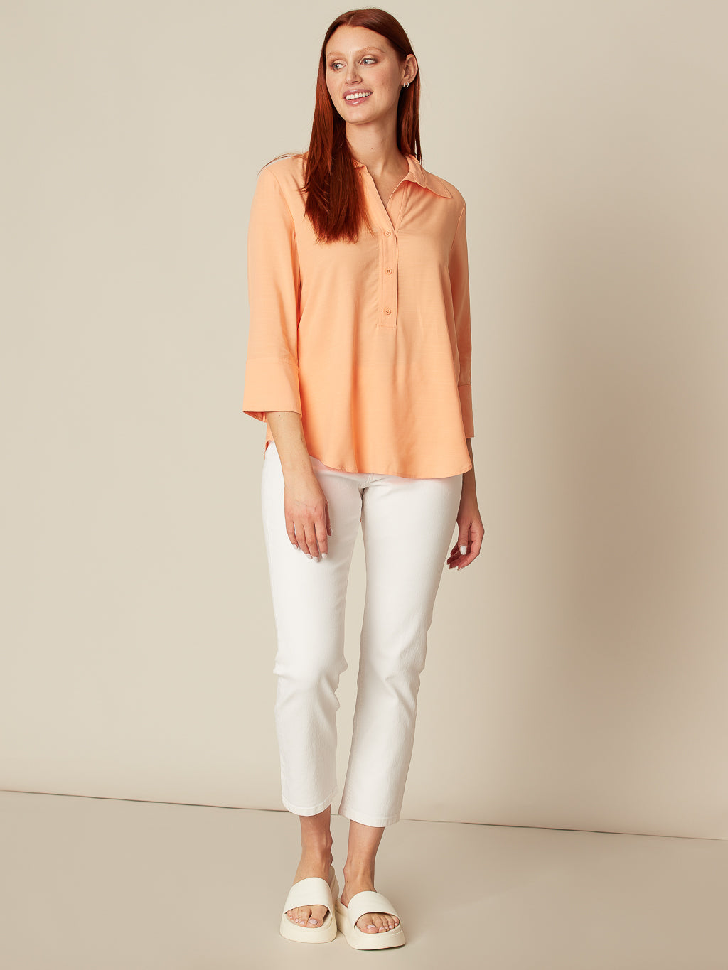 3/4-sleeve tunic