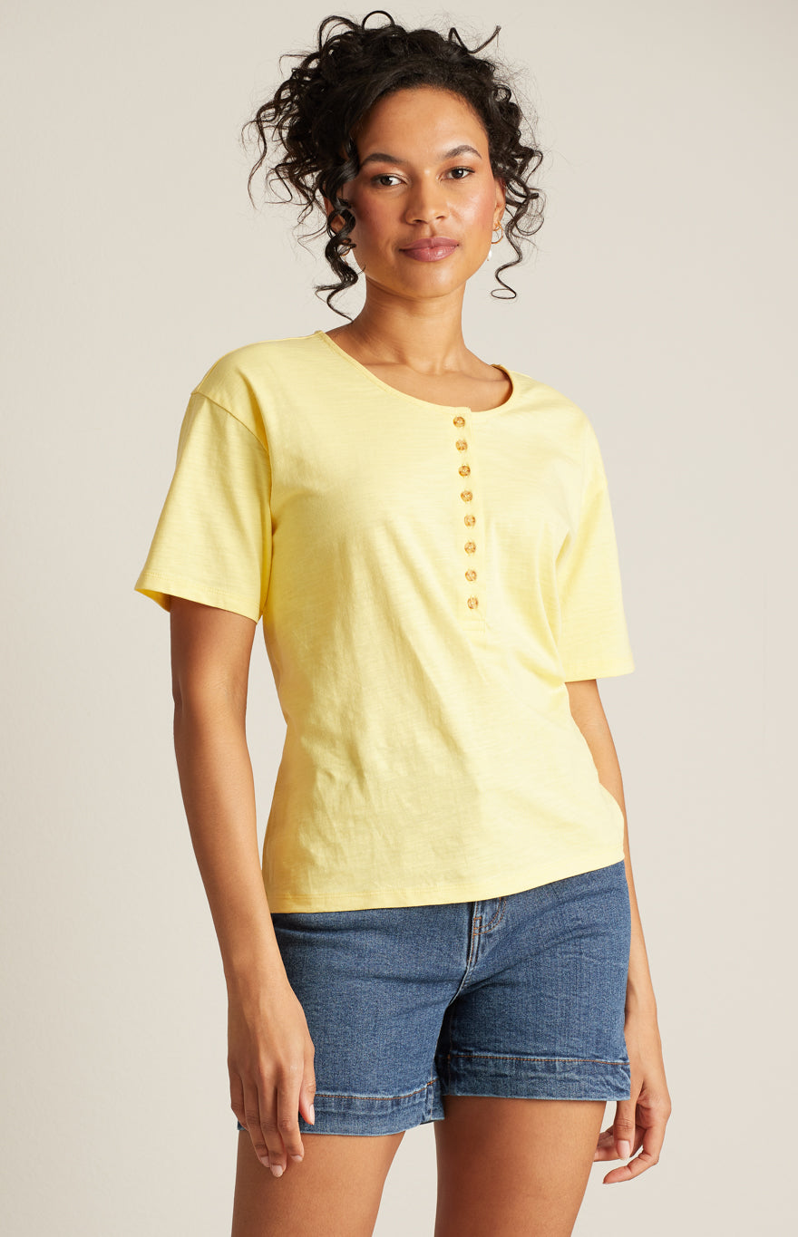 T-shirt ajusté à manches courtes