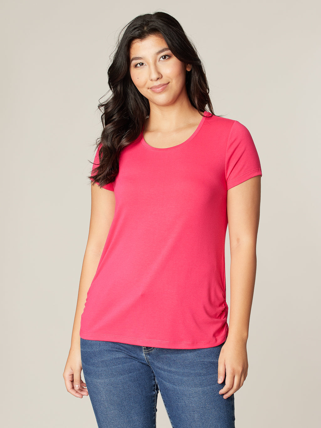 T-shirt avec détails plissés