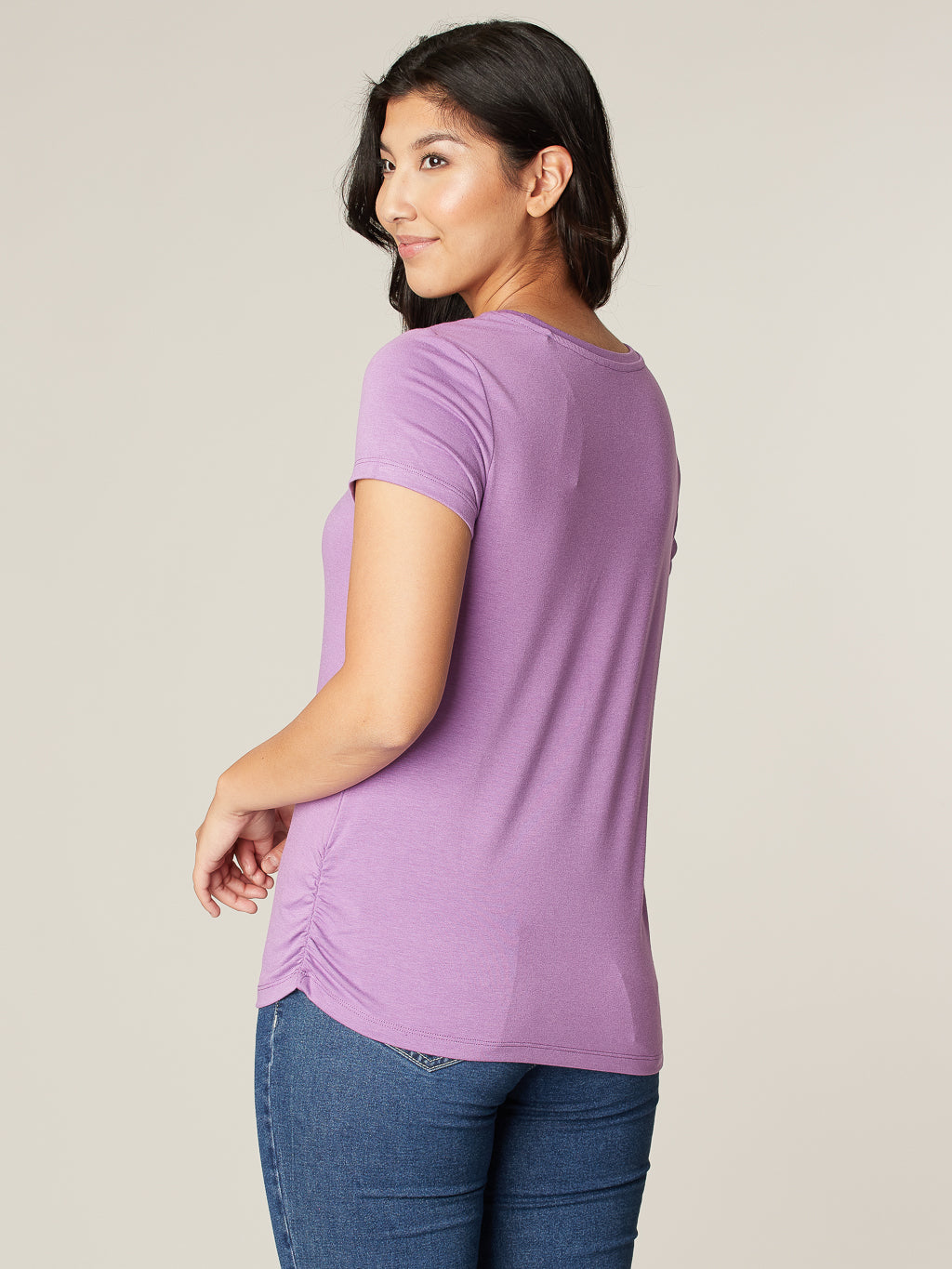 T-shirt avec détails plissés