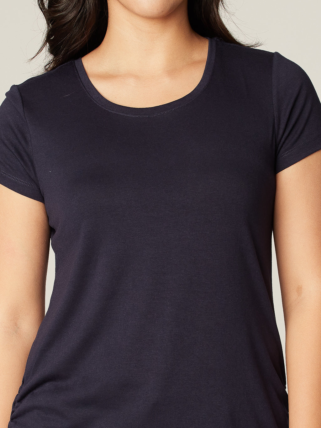 T-shirt avec détails plissés