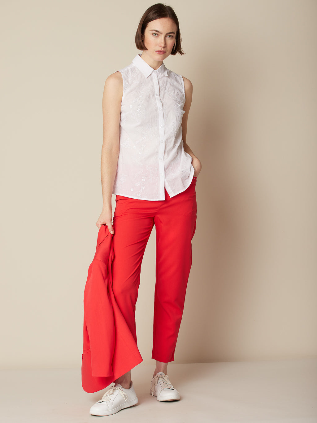Straight dress capri