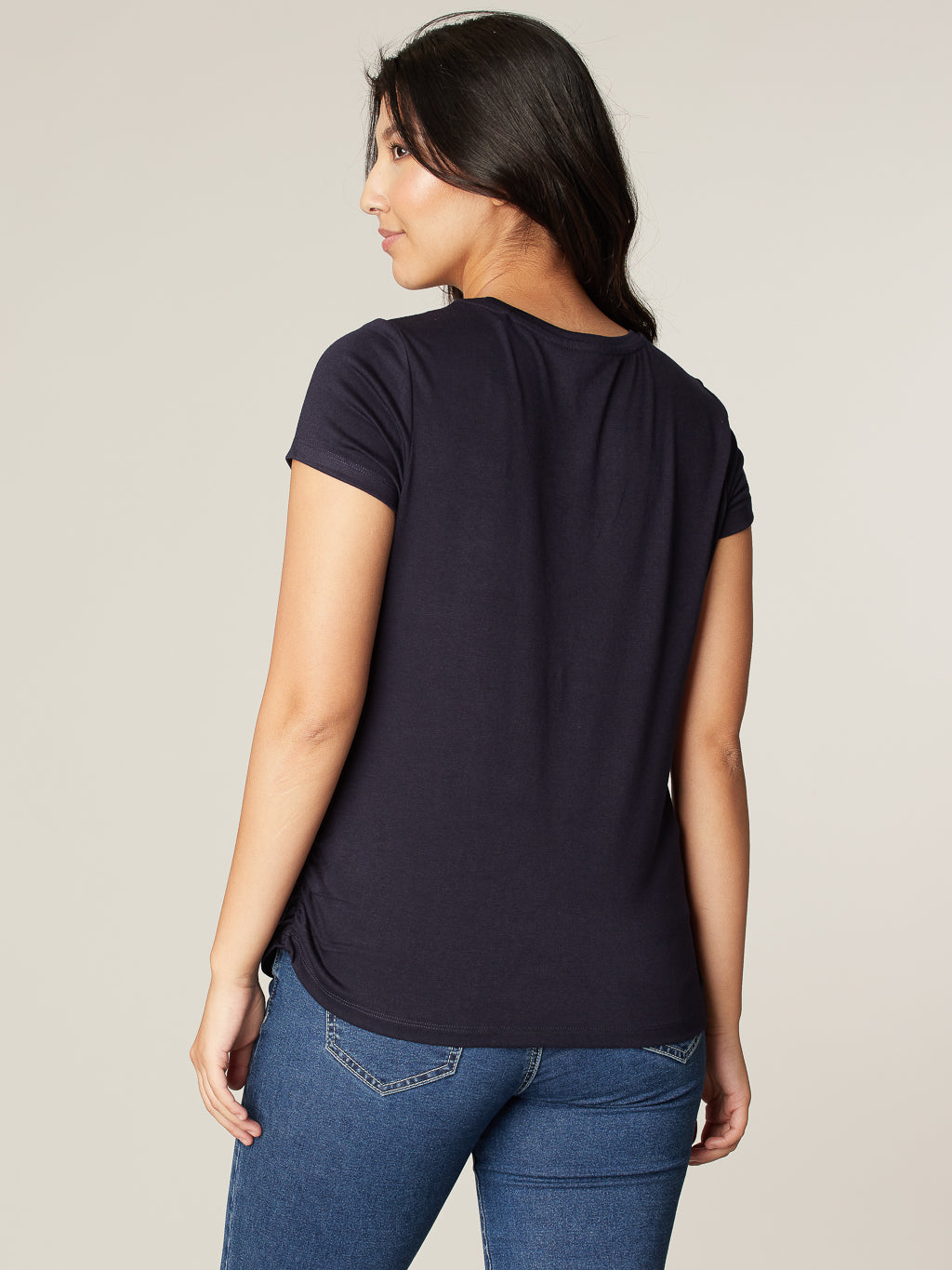 T-shirt avec détails plissés