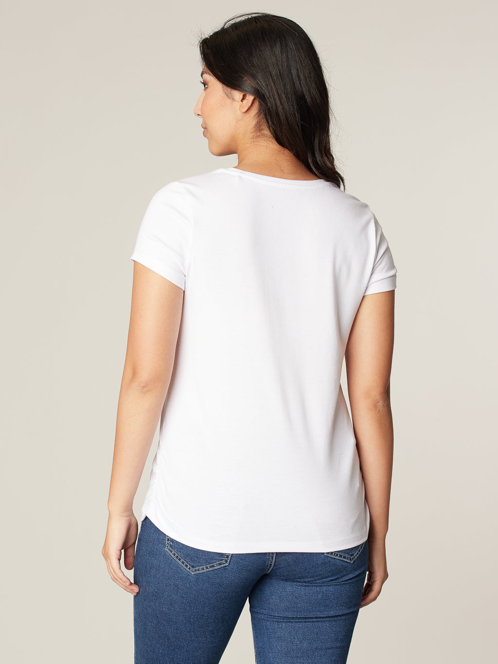 T-shirt avec détails plissés