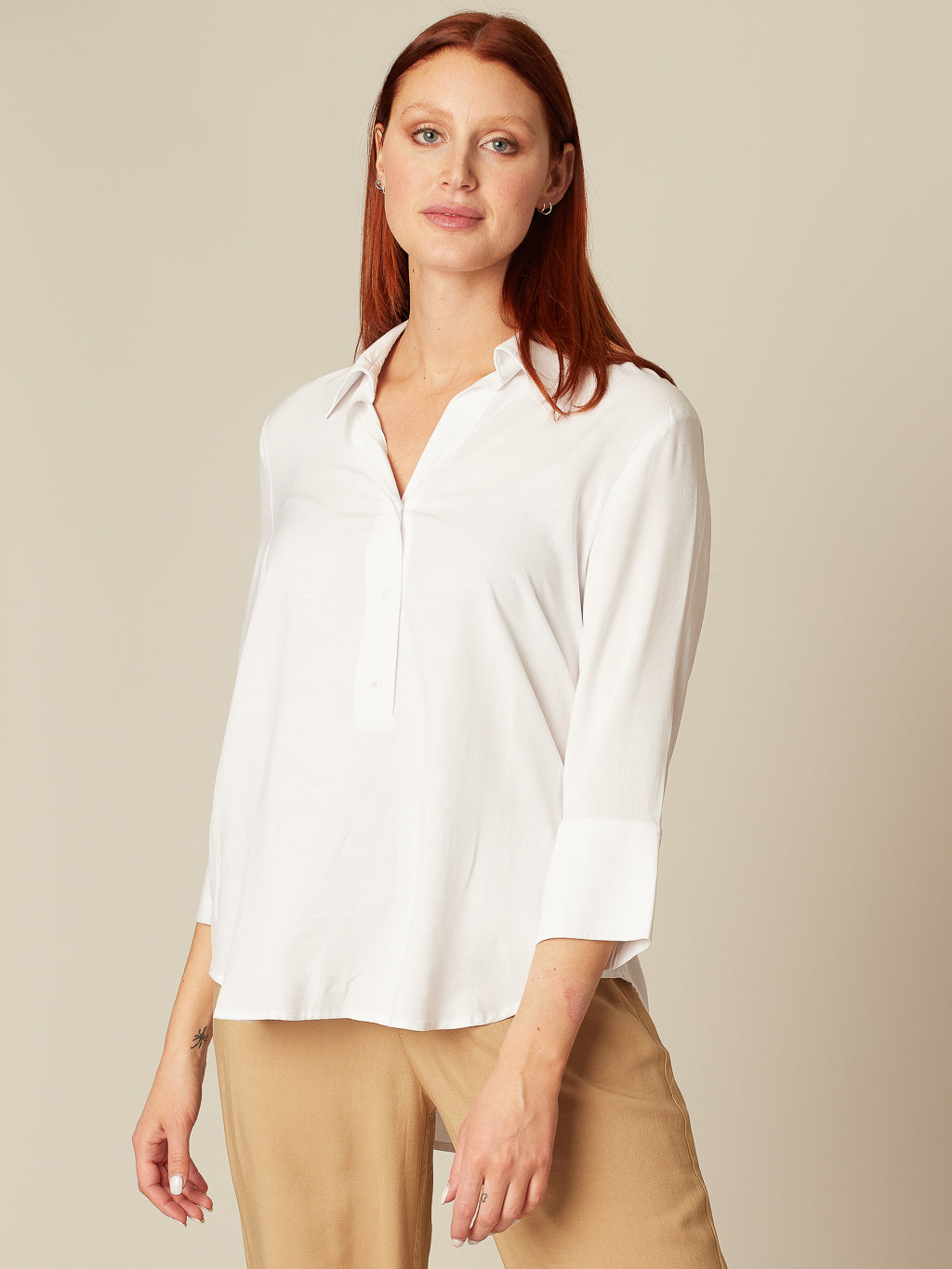3/4-sleeve tunic