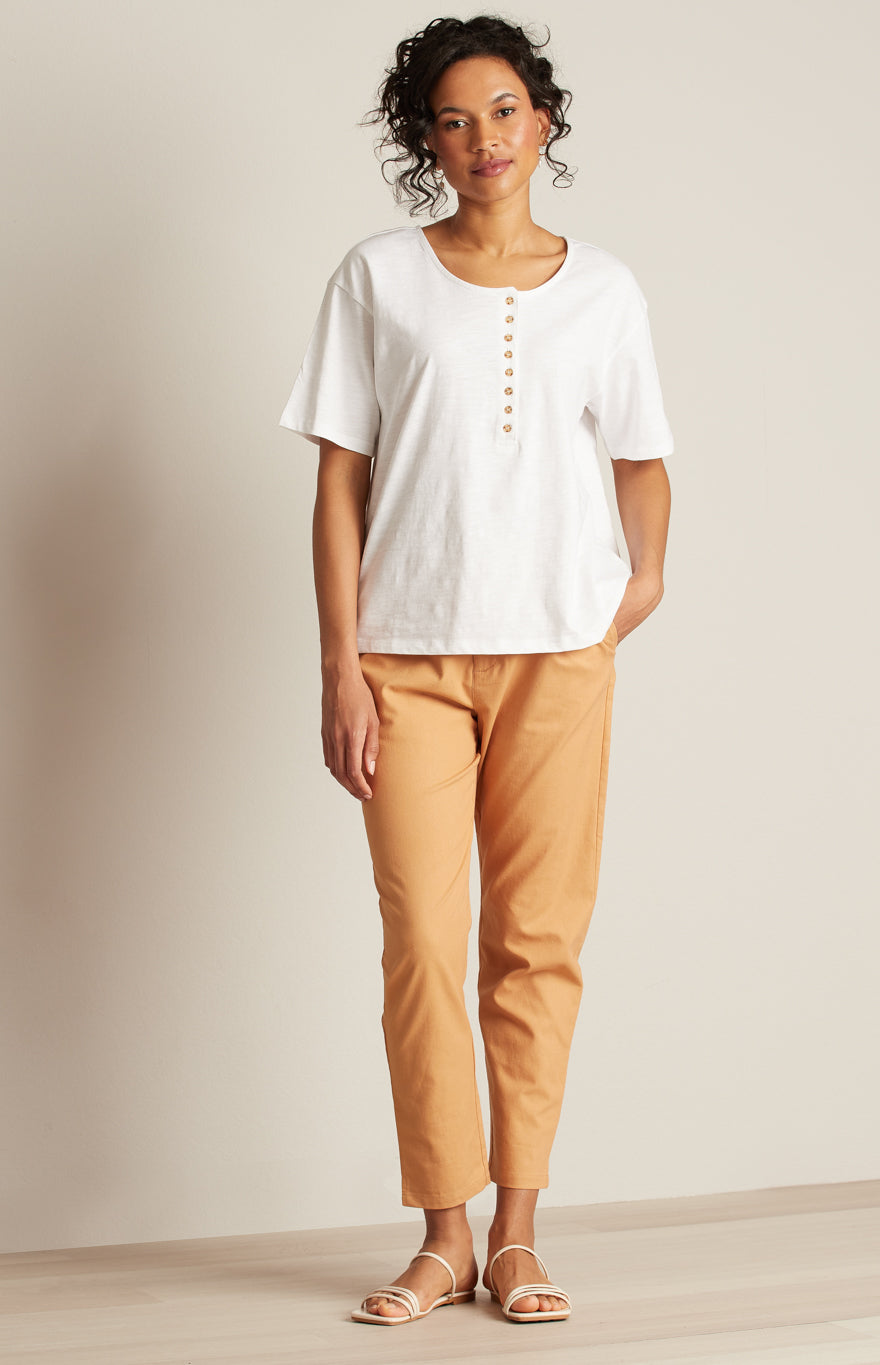 T-shirt ajusté à manches courtes