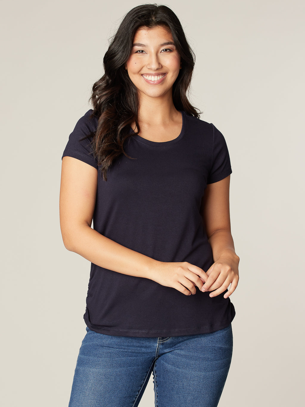 T-shirt avec détails plissés