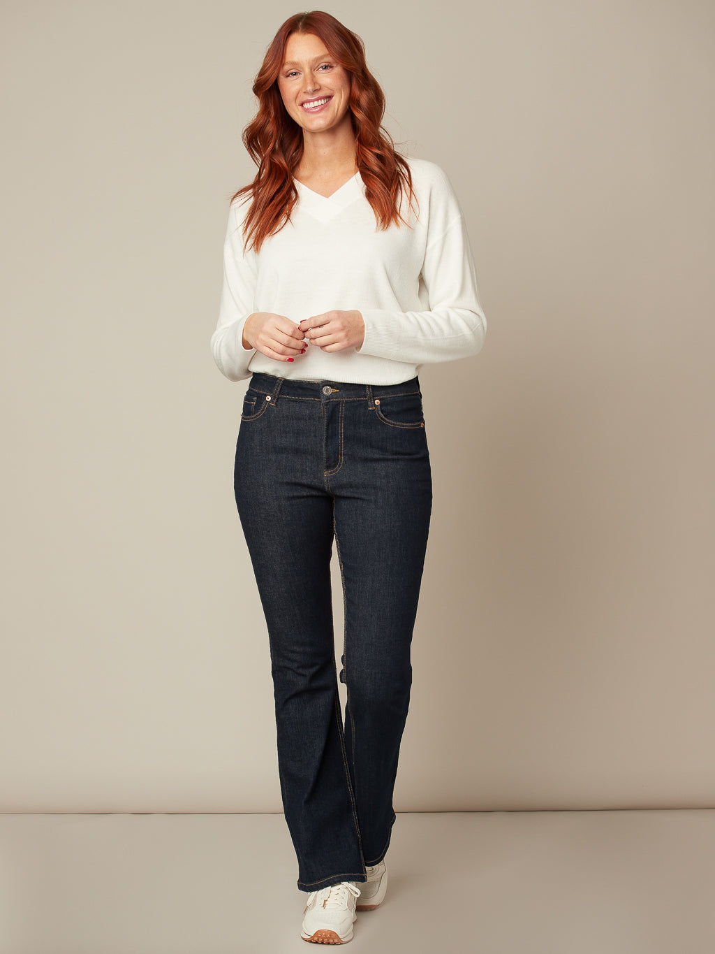 Bootcut fitted jean