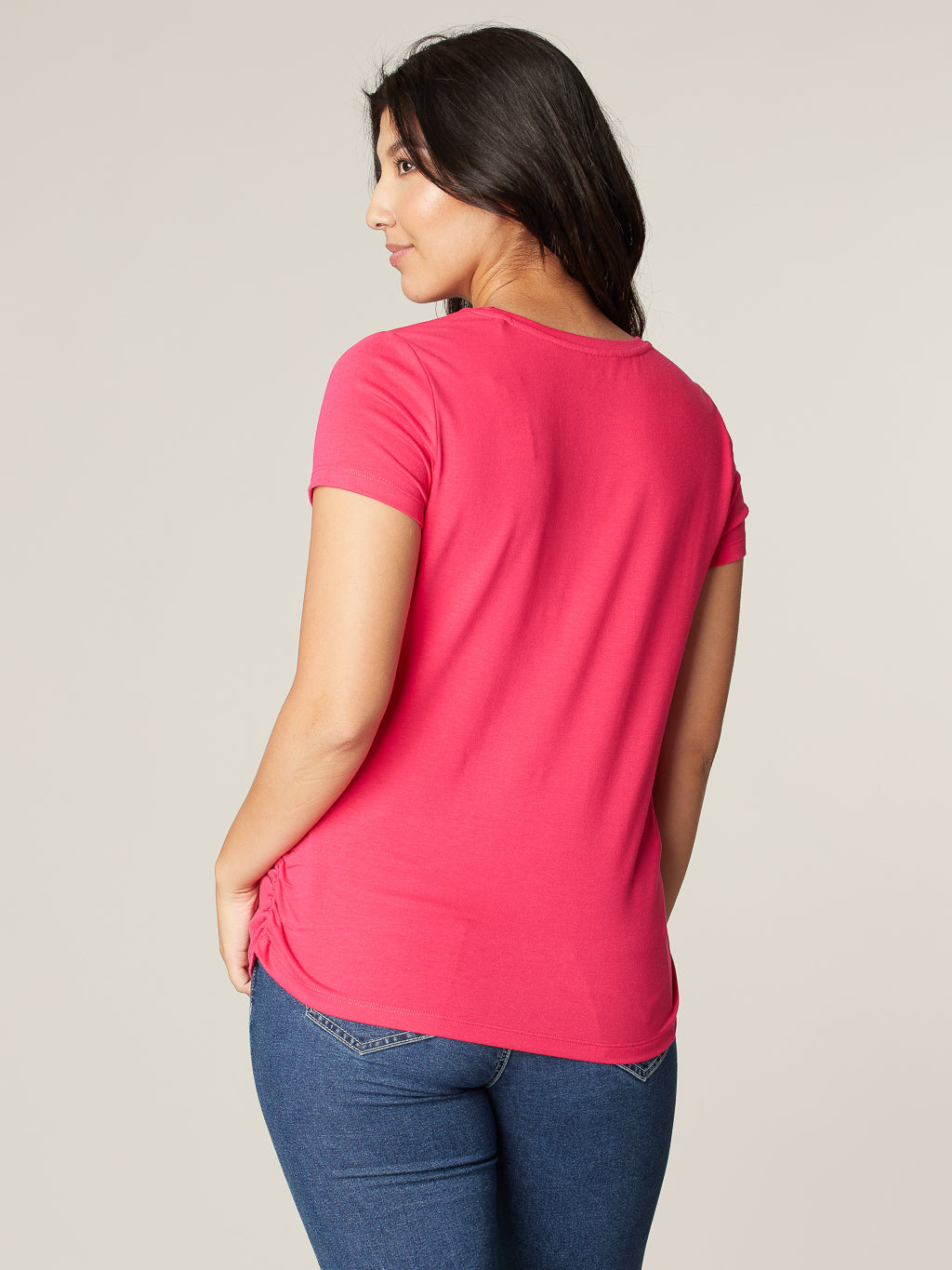 T-shirt avec détails plissés